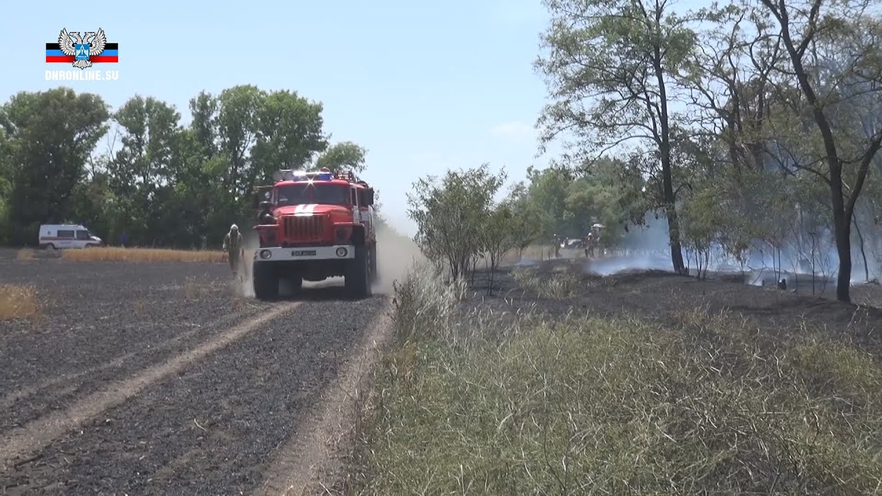 При тушении пожара пострадал водитель пожарной автоцистерны (фото+видео)
