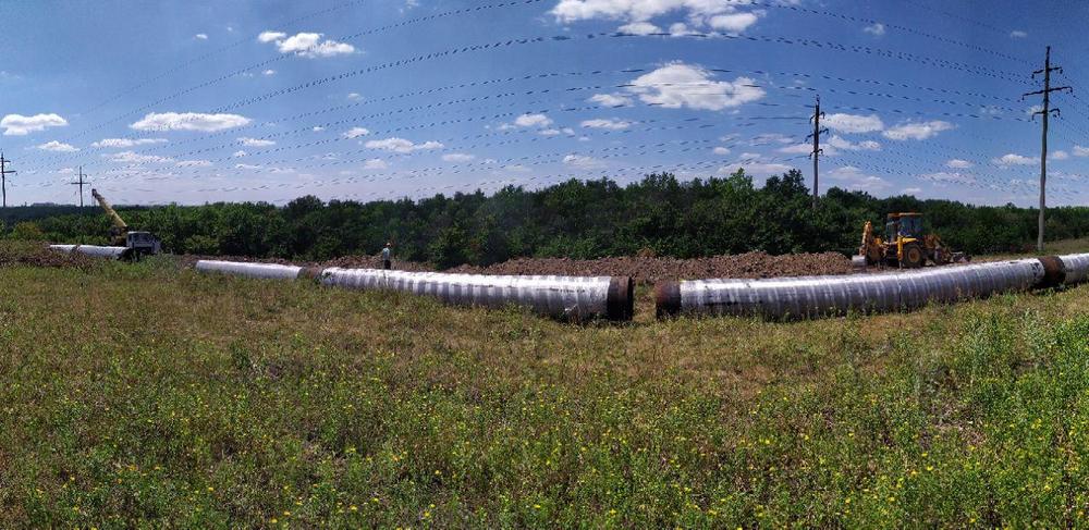 В районе Волынцевской фильтровальной станции ведутся работы по замене водовода