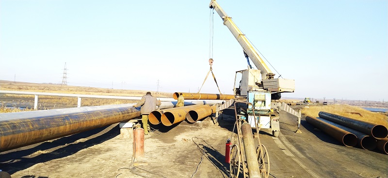 📸Старобешевская ТЭС строит новый участок шлакопровода  