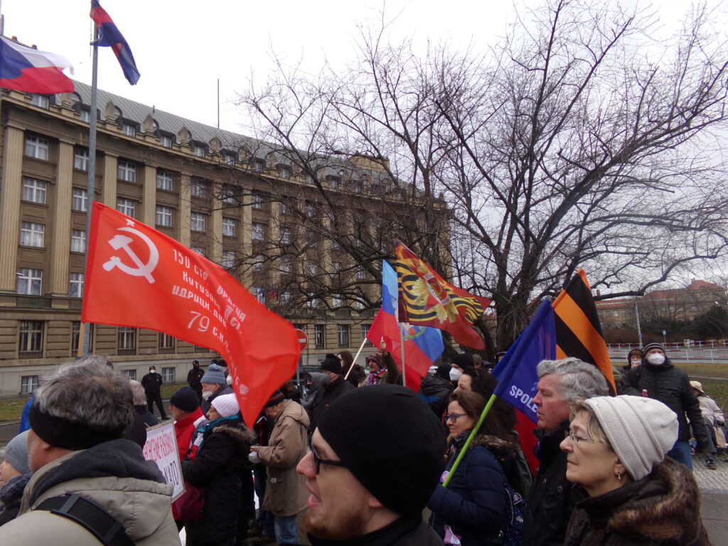 В Праге прошла демонстрация против войны в Донбассе