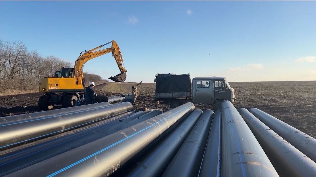В Старобешевском районе строится новый водовод