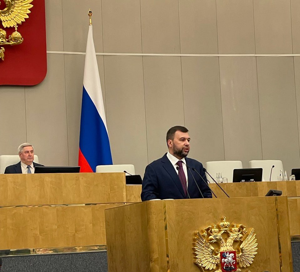 Денис Пушилин в Госдуме выступил в поддержку создания свободной экономической зоны в новых регионах