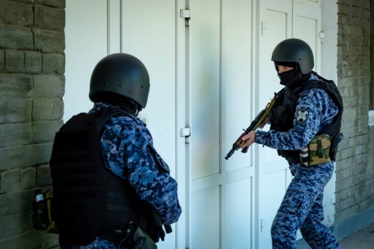 Во всероссийских учениях приняли участие бойцы Росгвардии