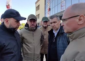 Денис Пушилин и Сергей Кириенко посетили Макеевку