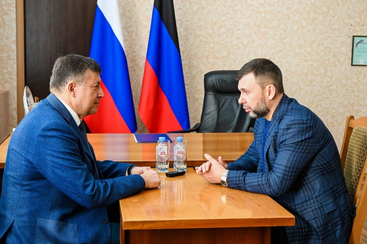 Денис Пушилин обсудил с Давидом Кришталем вопрос создания объединения работодателей в ДНР