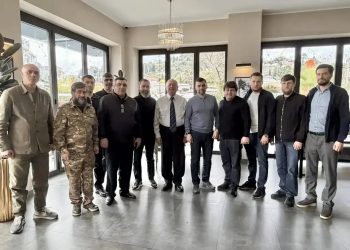 В Абхазии Денис Пушилин встретился с ветеранами боевых действий