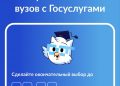 Подать документы в вуз или учреждения СПО можно через Госуслуги